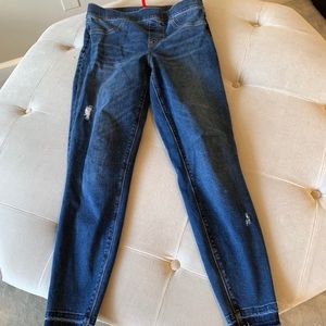 Spanx denim jeans distressed